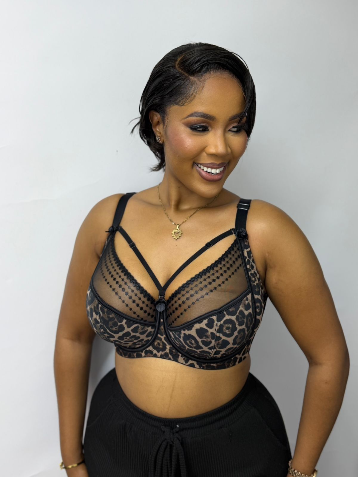 Leopard Print Slightly padded wired Bra