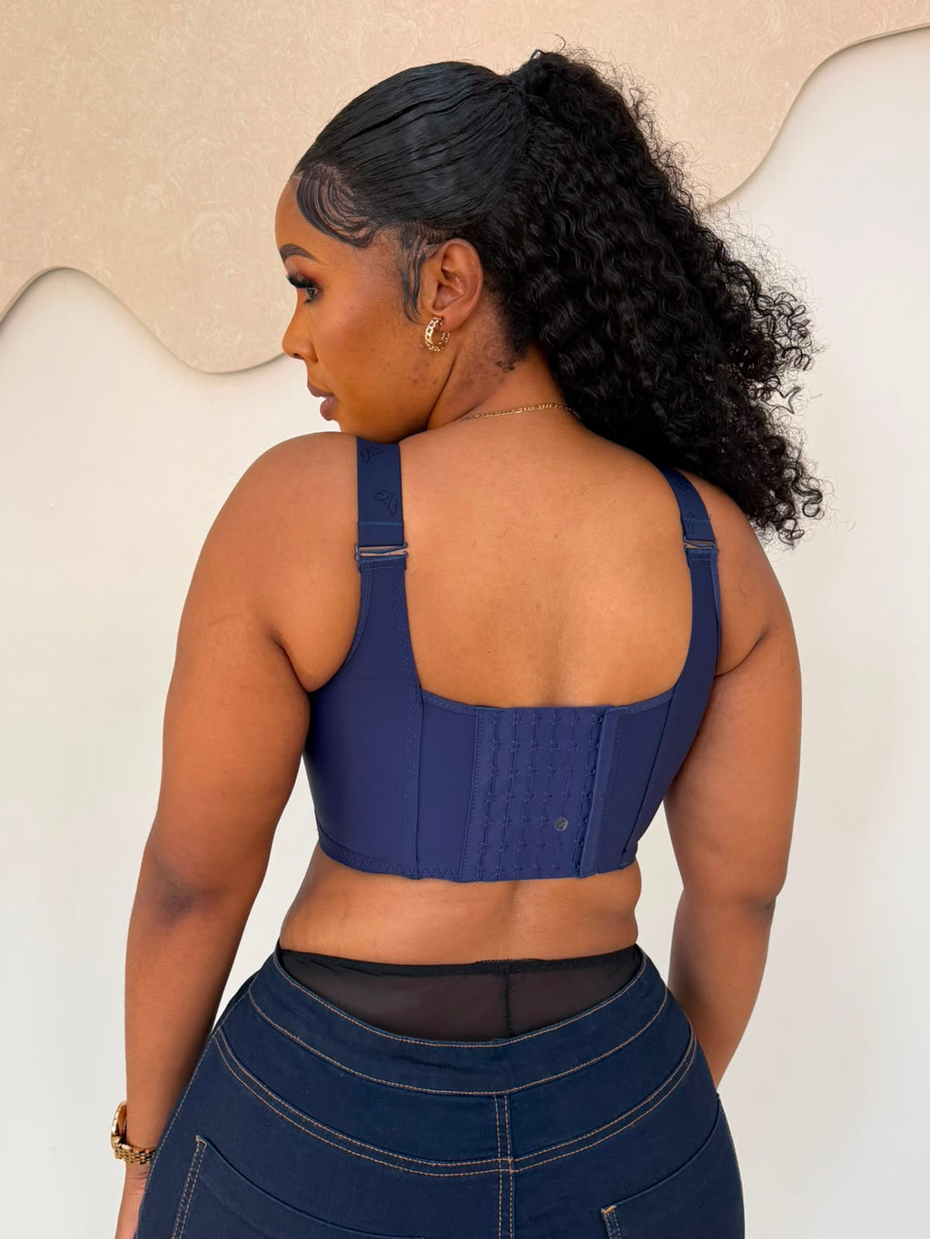 Front and back closure Corset Bra