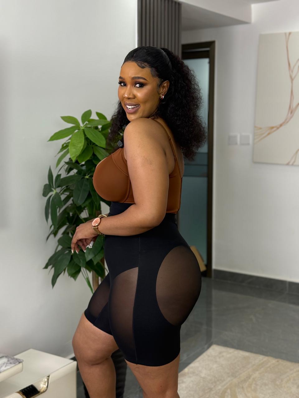 Seamless breathable slimming biker