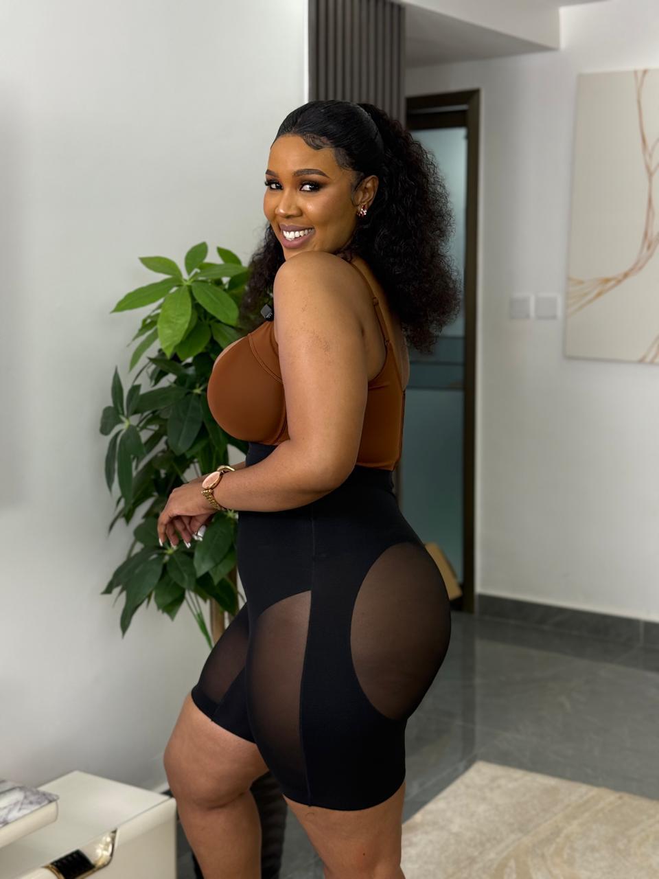 Seamless breathable slimming biker