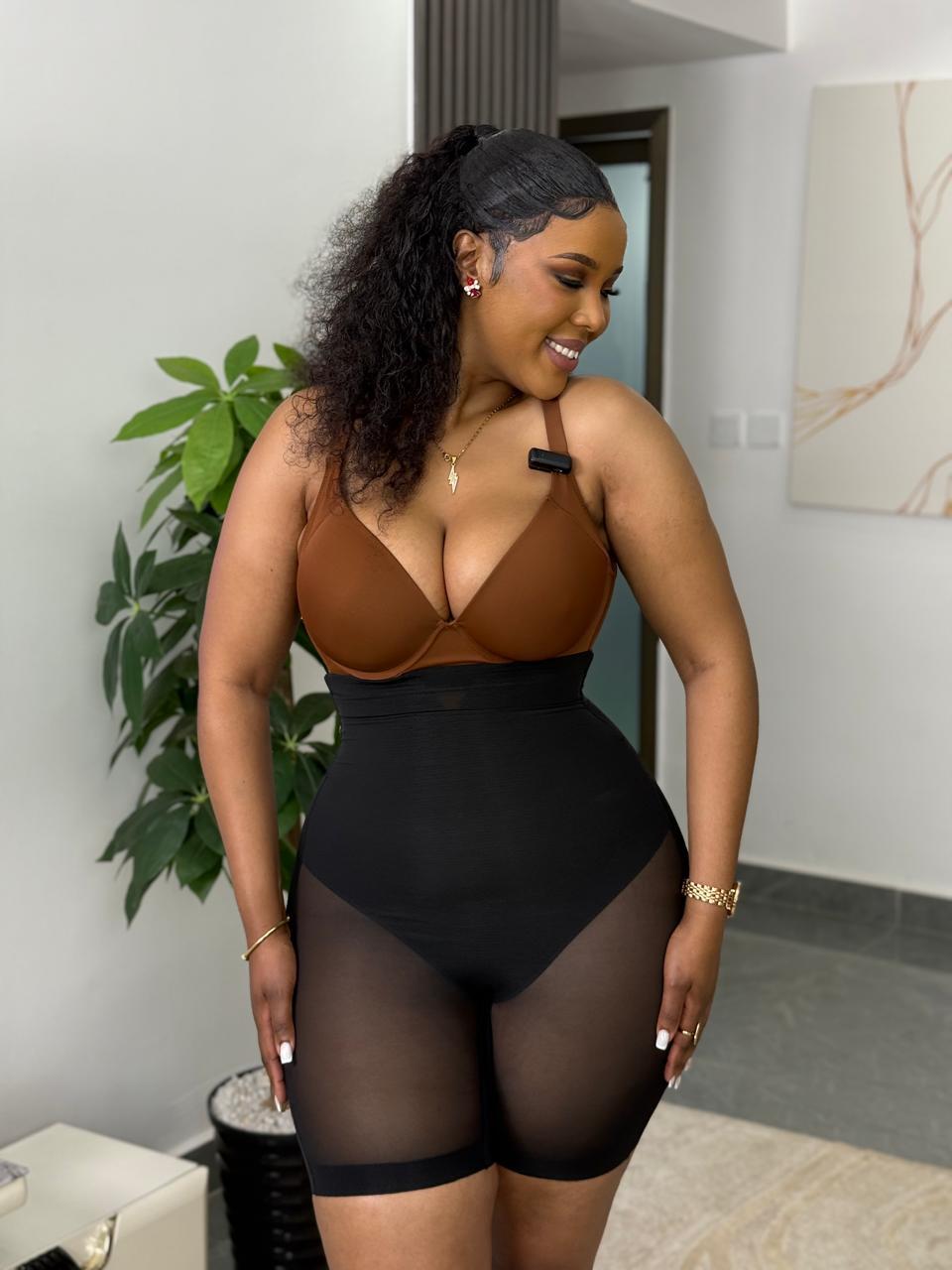 Seamless breathable slimming biker