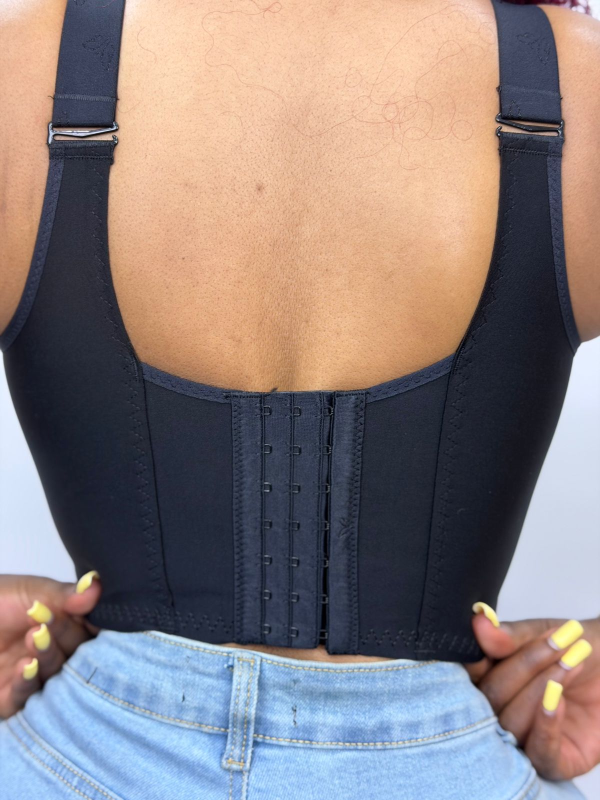 Front and back closure Corset Bra