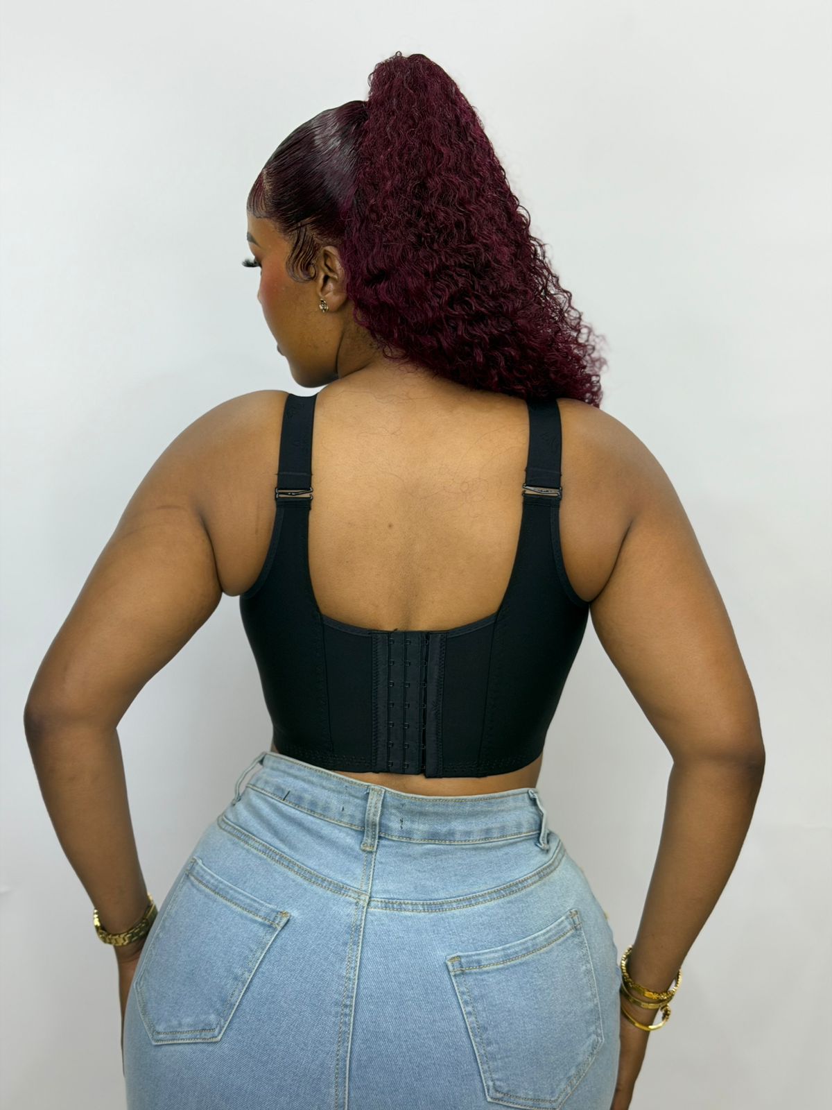 Front and back closure Corset Bra