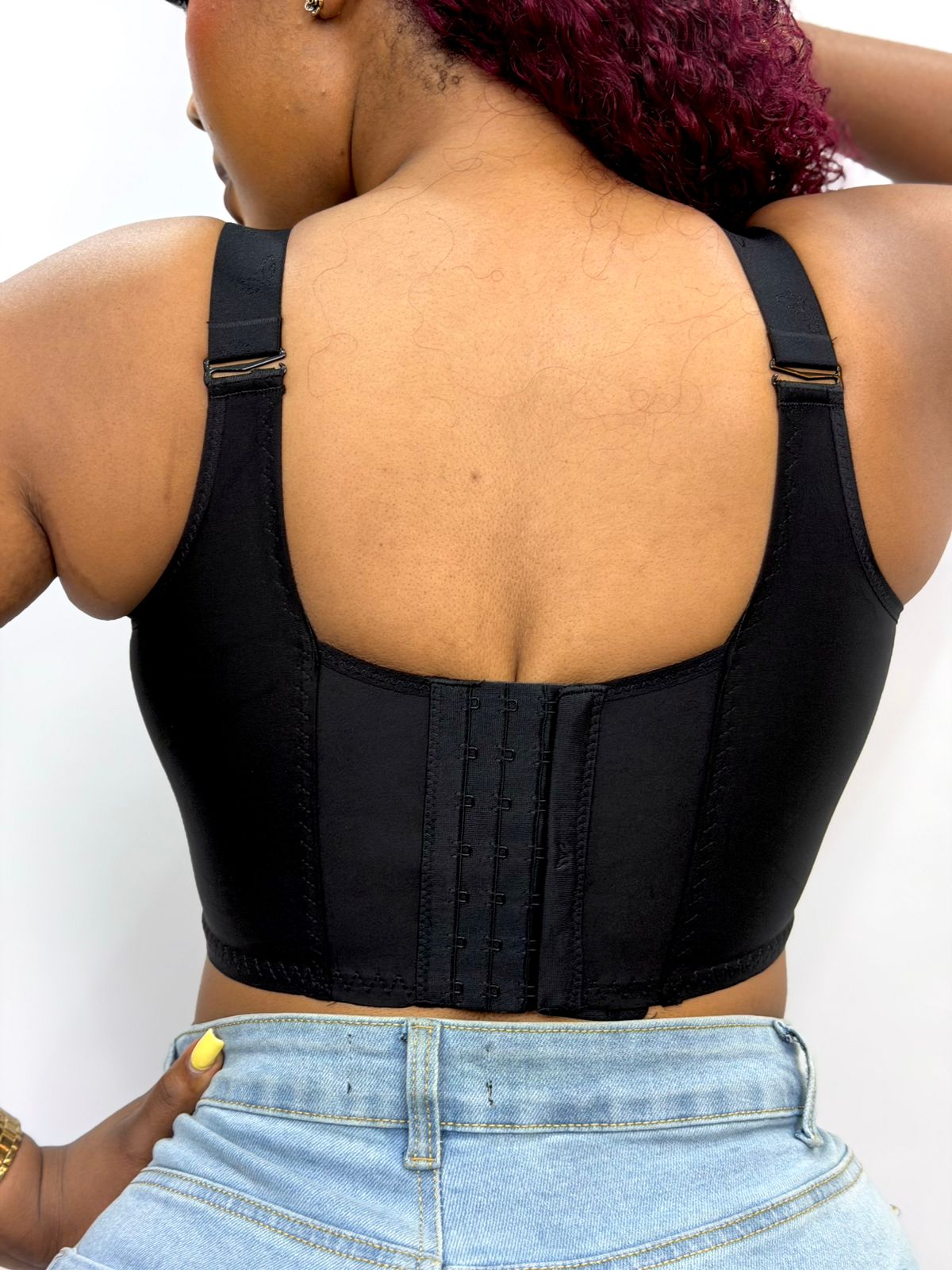 Front and back closure Corset Bra