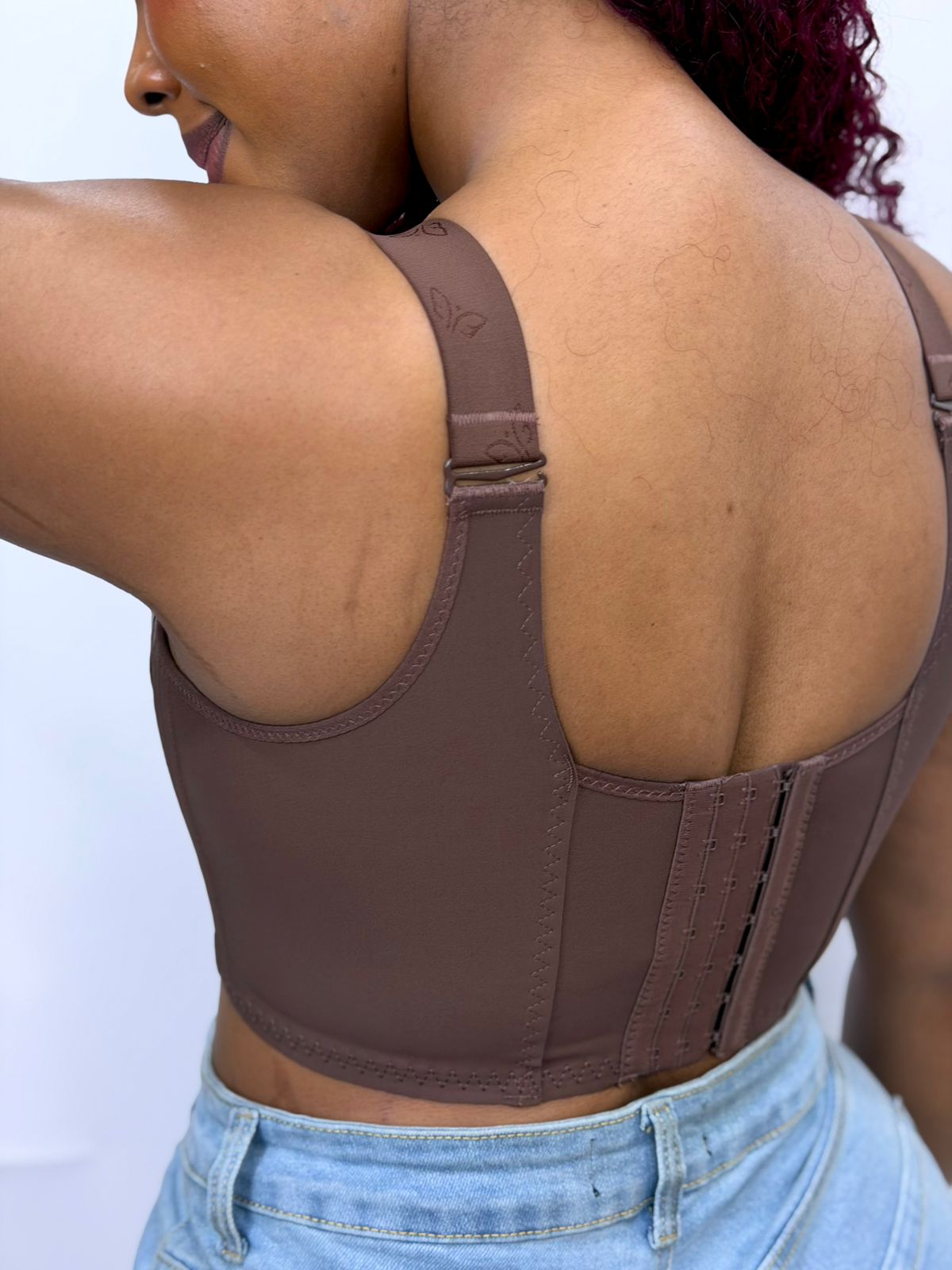 Front and back closure Corset Bra
