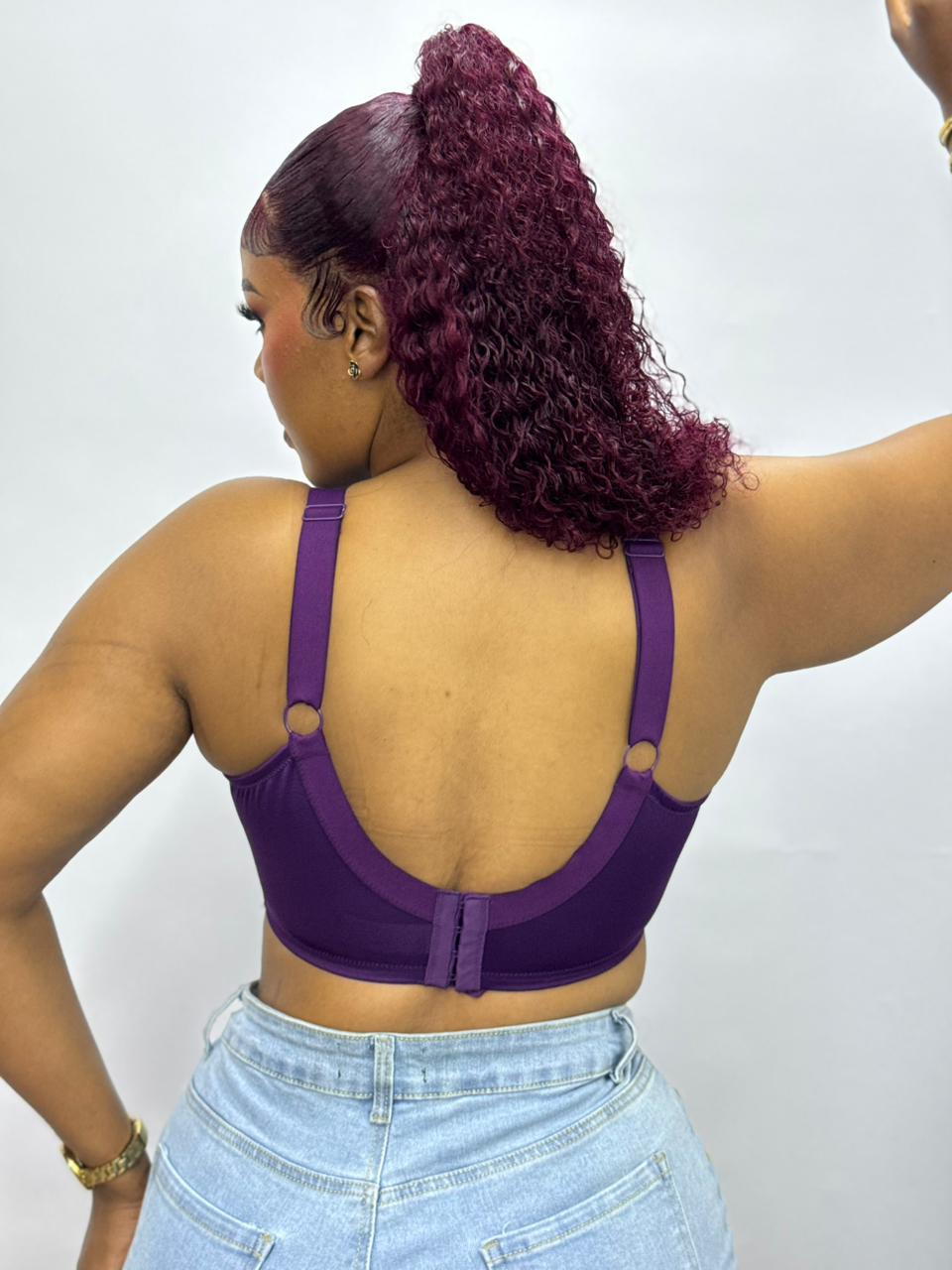 Top quality bras Non Padded non wired Purple